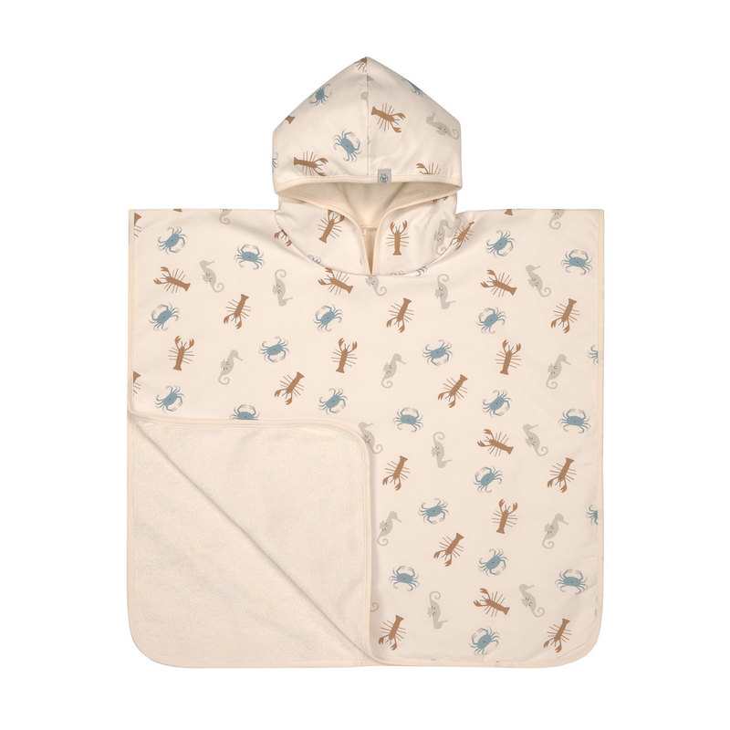 Poncho de plage animaux de la mer blanc cassé Lässig