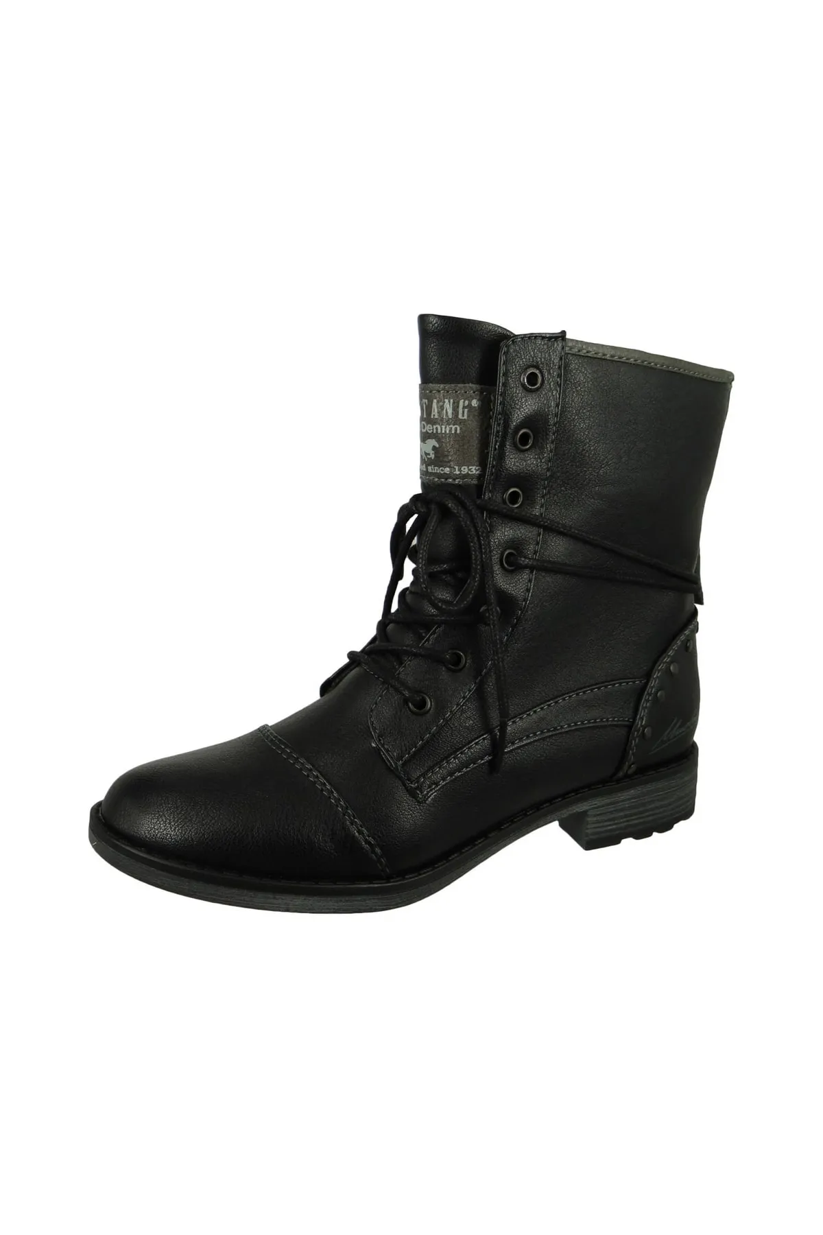 Mustang  Stiefelette - Schwarz - Blockabsatz