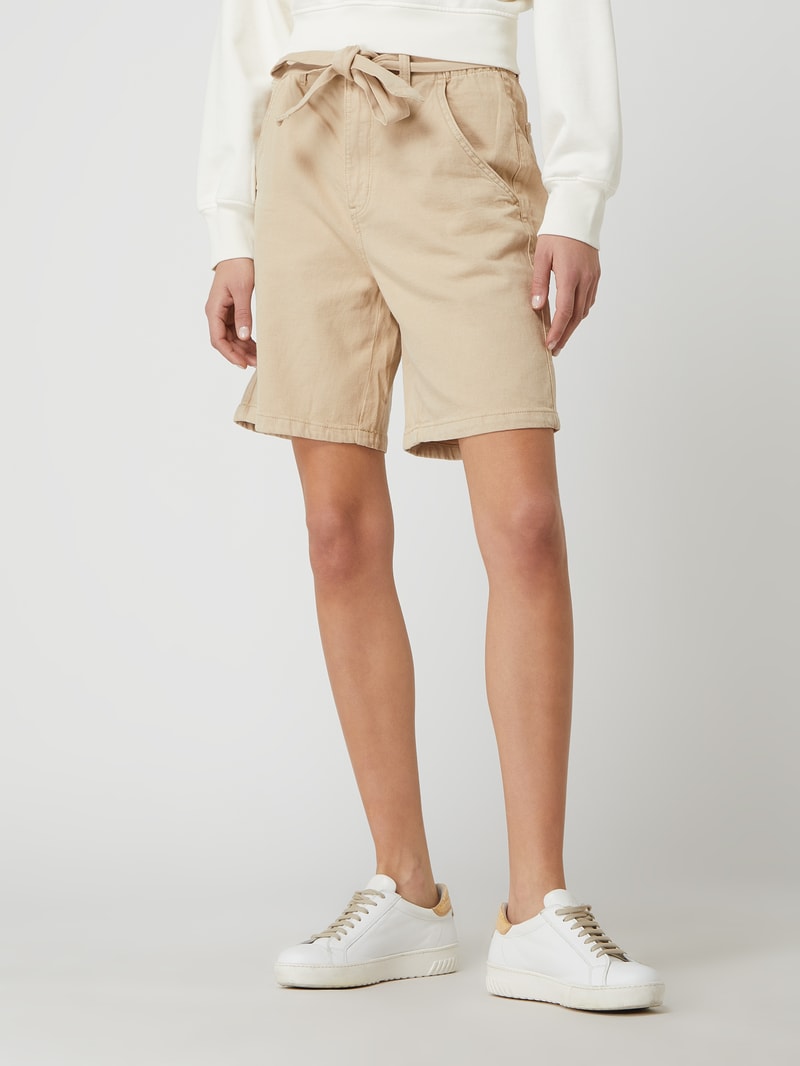 Shorts mit Lyocell-Anteil in sand
