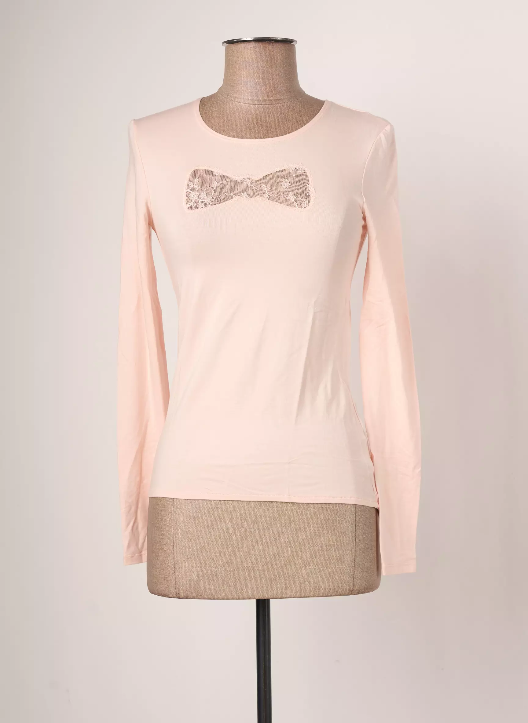 Chantal Thomass X Damart Tshirts Femme couleur rose