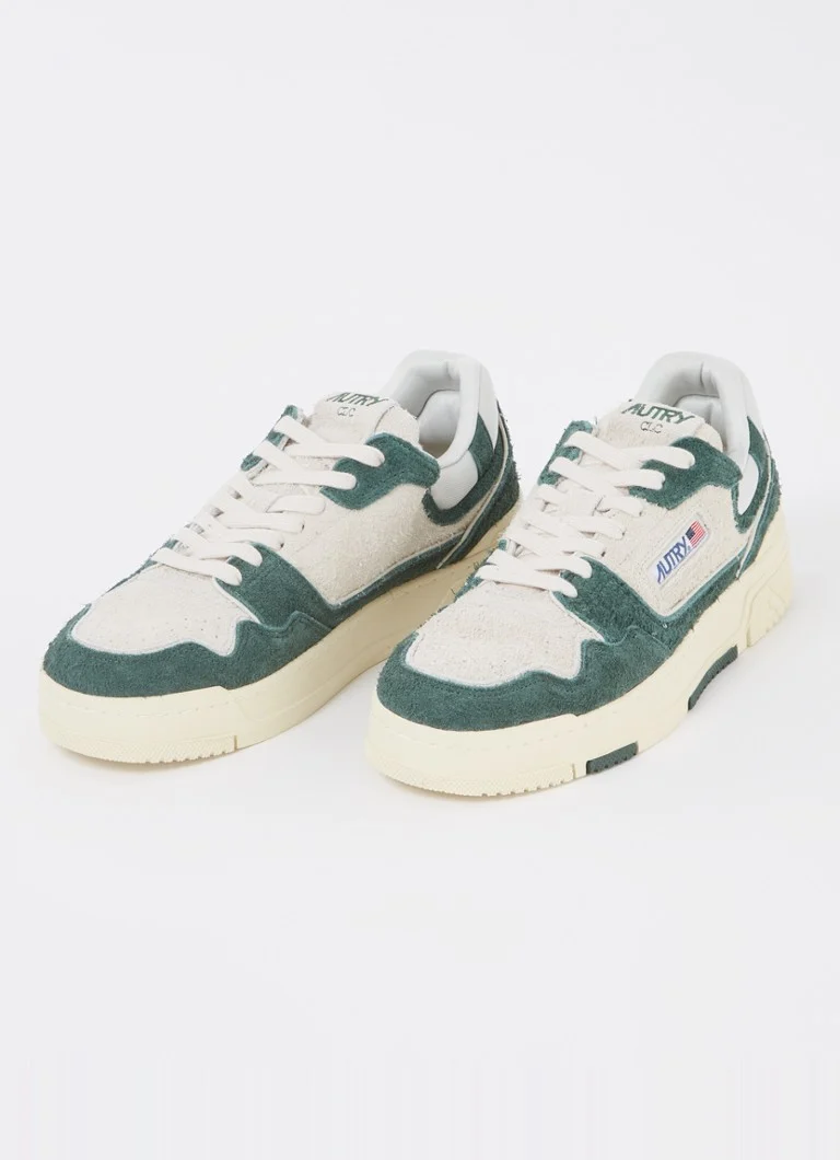 Autry CLC suede sneaker with mesh details