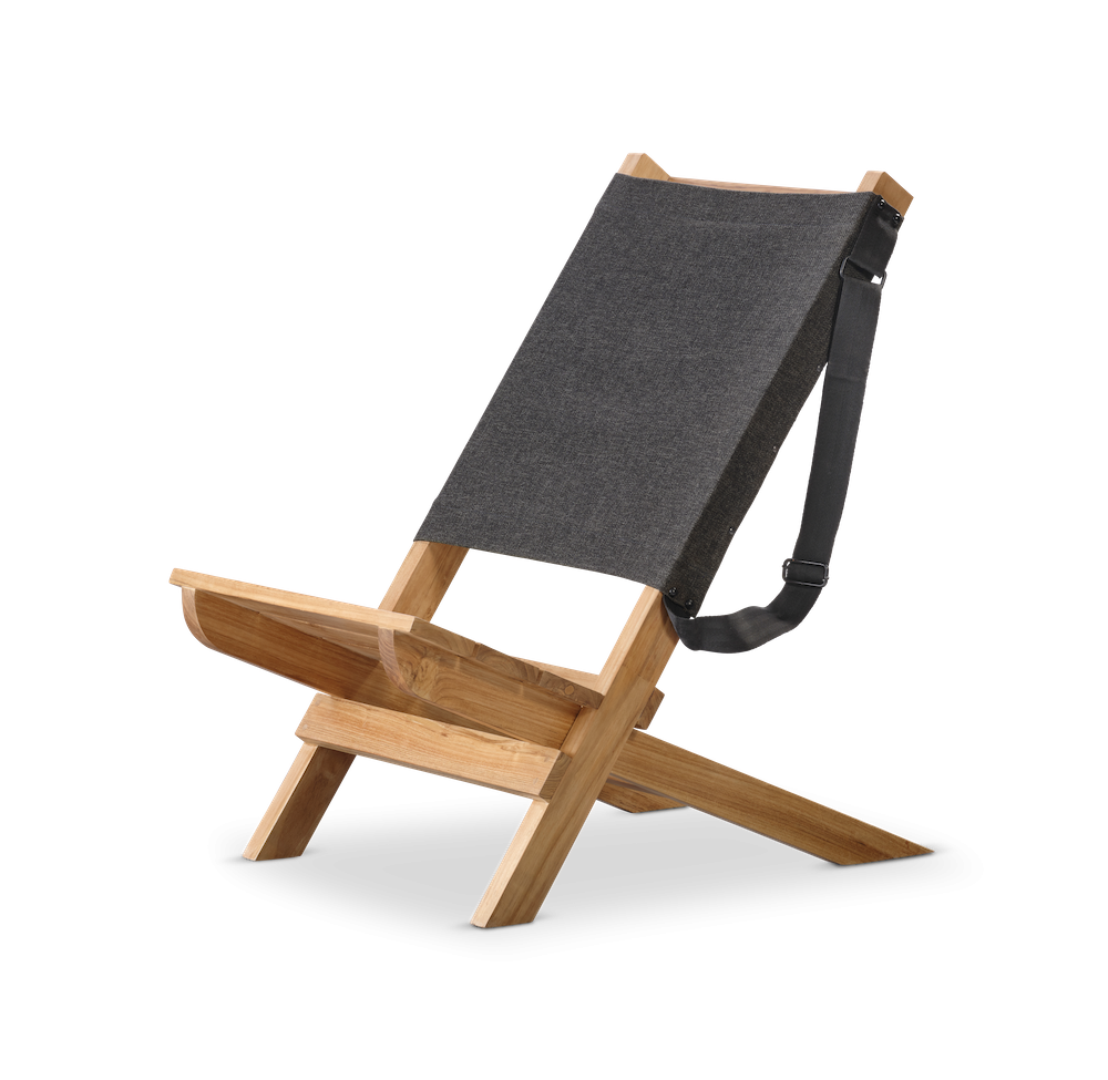 Chill Dept Red Deer Charcoal Tragbarer Stuhl