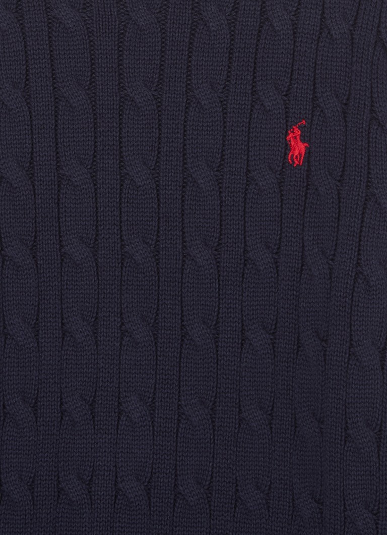 Ralph Lauren Cable-knit pullover with logo embroidery