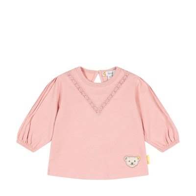 Tunika langarm, rosa für Mädchen
