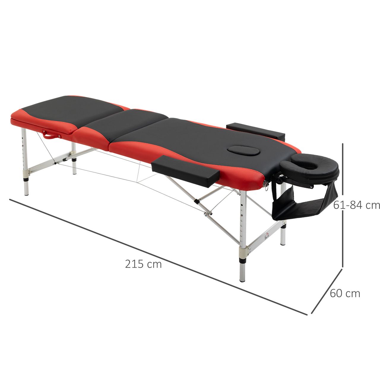 HOMCOM Massageliege, Alu Kunststoff