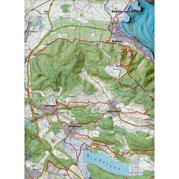 Bodensee West 1 : 25 000, Blatt 51-529 - Wanderkarte
