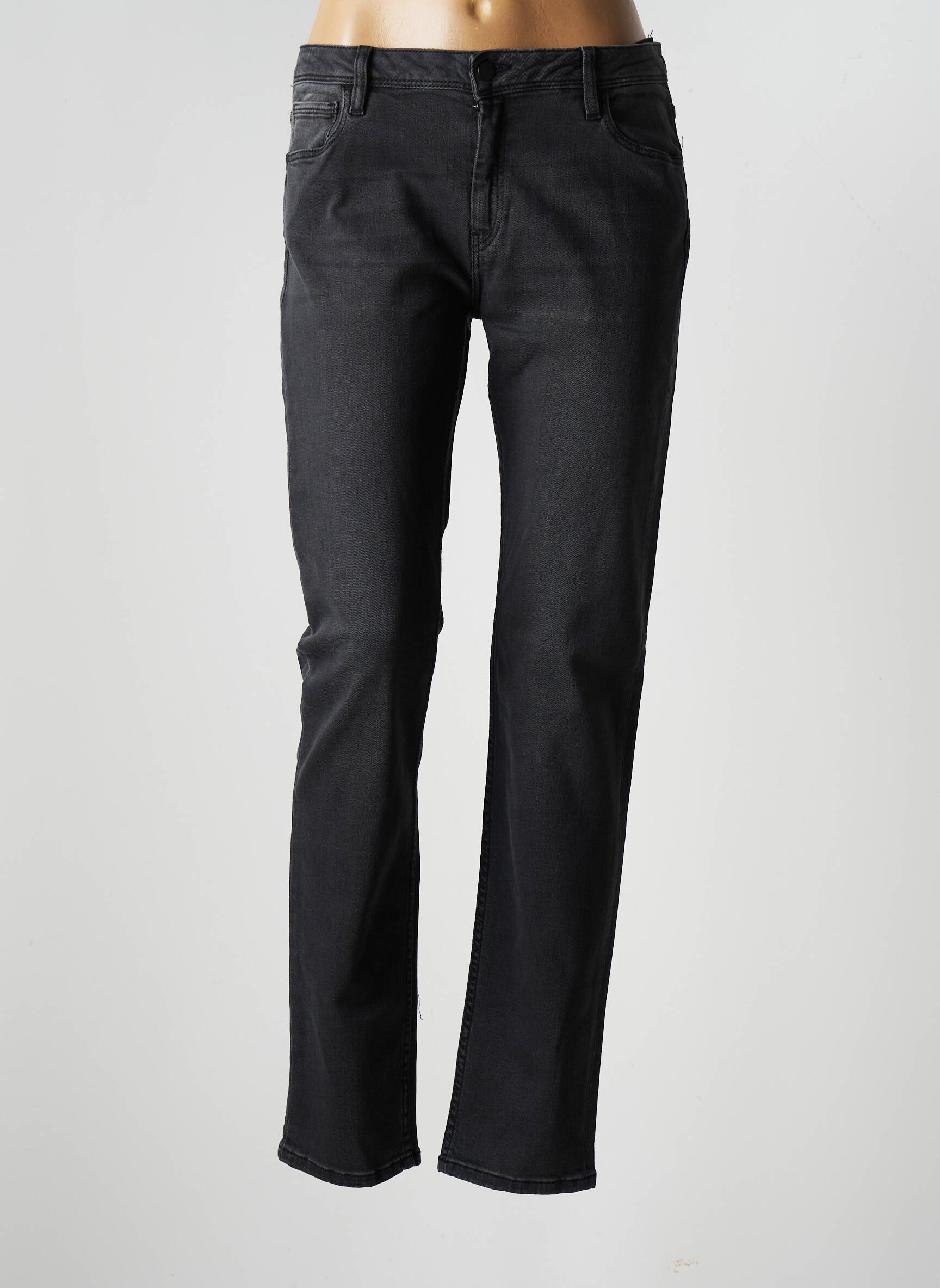 Reiko Jeans Coupe Slim Femme couleur noir