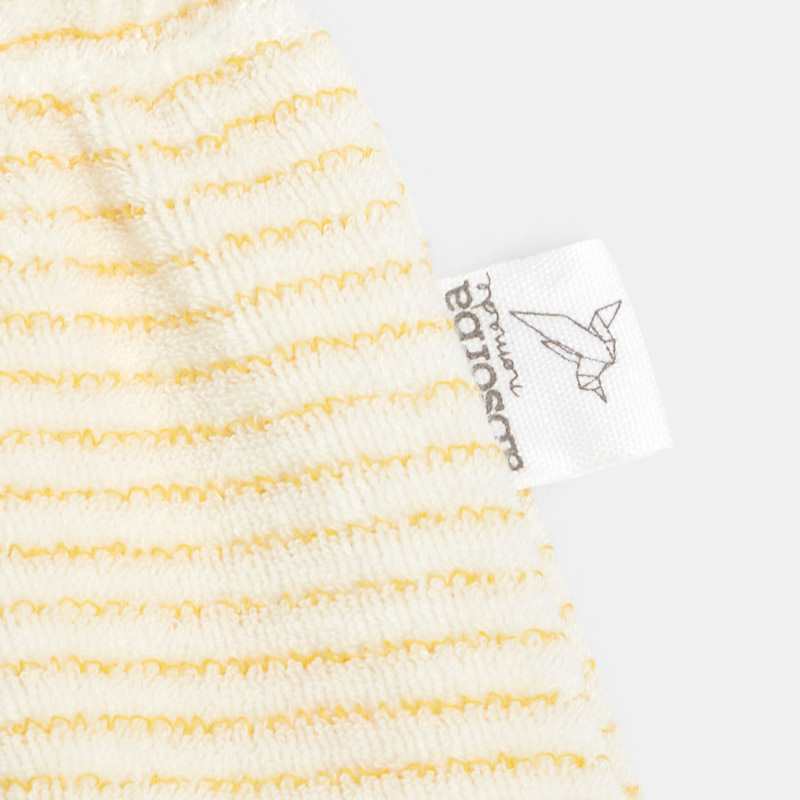 Short bébé en coton éponge bio jaune Absorba