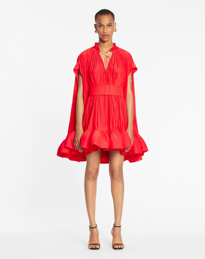ROBE COURTE EN CHARMEUSE