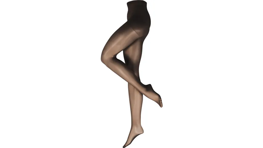 NUR DIE Damen Feinstrumpfhose Seidenfein 15 DEN schwarz