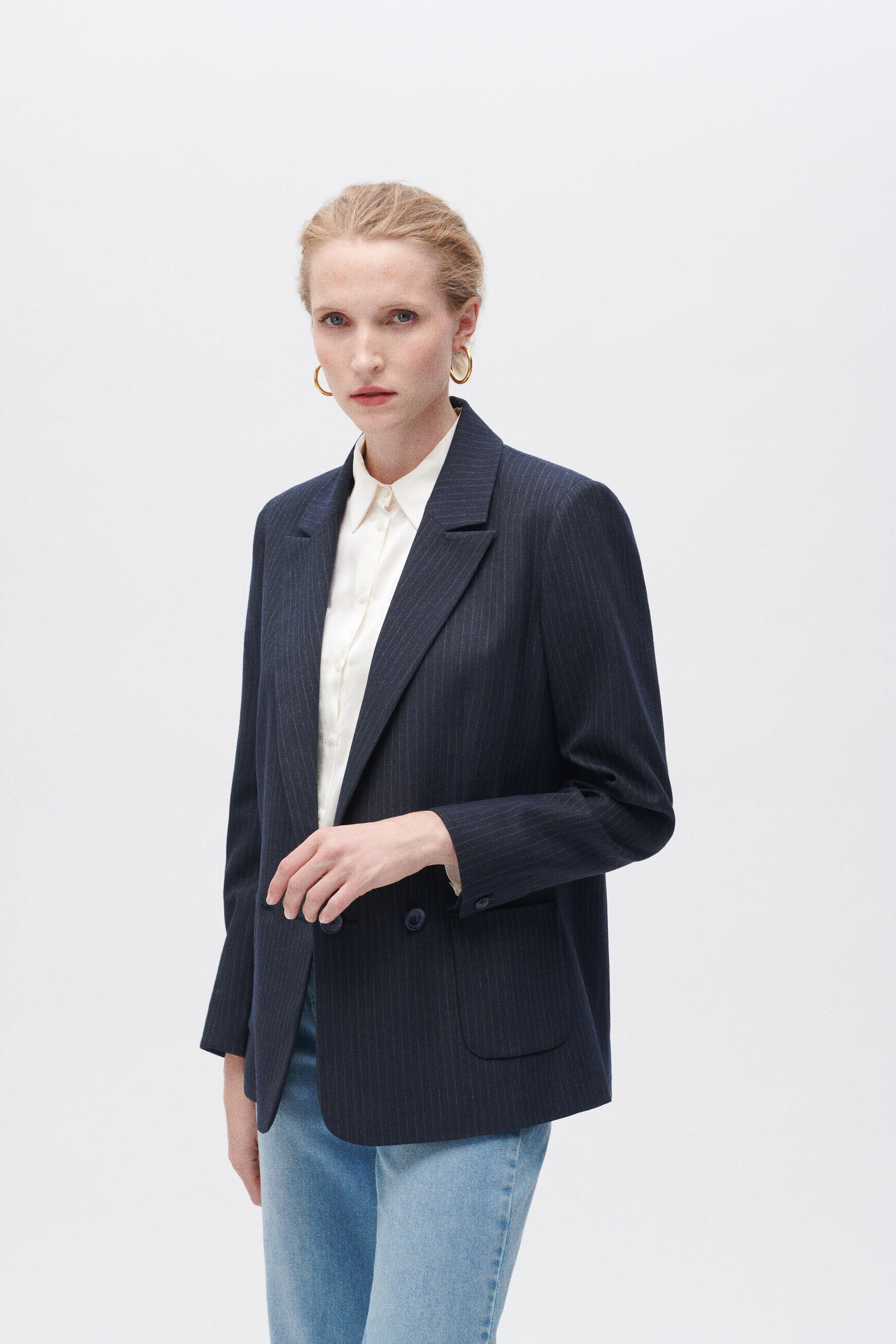 Veste virginie bleu marine femme
