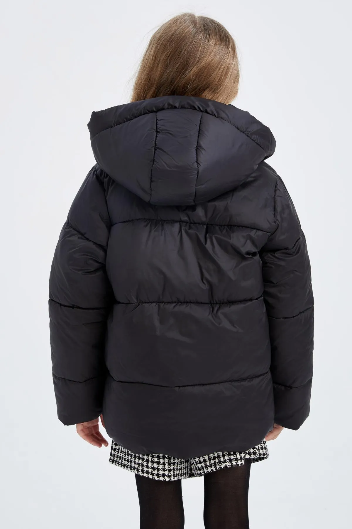 DeFacto  Mädchen-Puffermantel mit Fleece-Futter und Kapuze