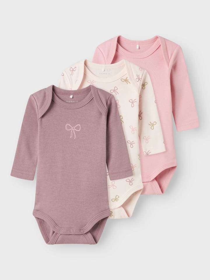 name it Langarmbody 3er Pack NBFBODY BARELY PINK BOW in barely pink günstig kaufen