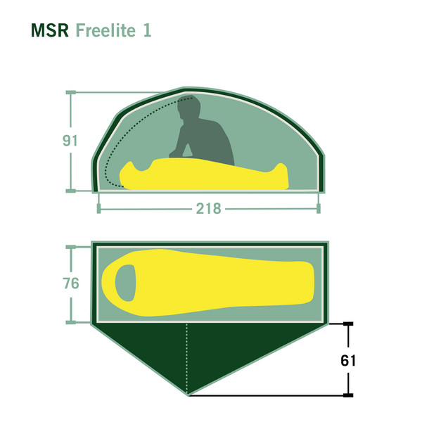 FREELITE 1 - Einpersonenzelt