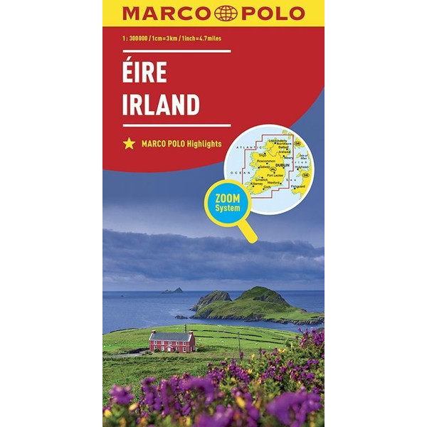 MARCO POLO Länderkarte Irland 1:300 000 - Straßenkarte