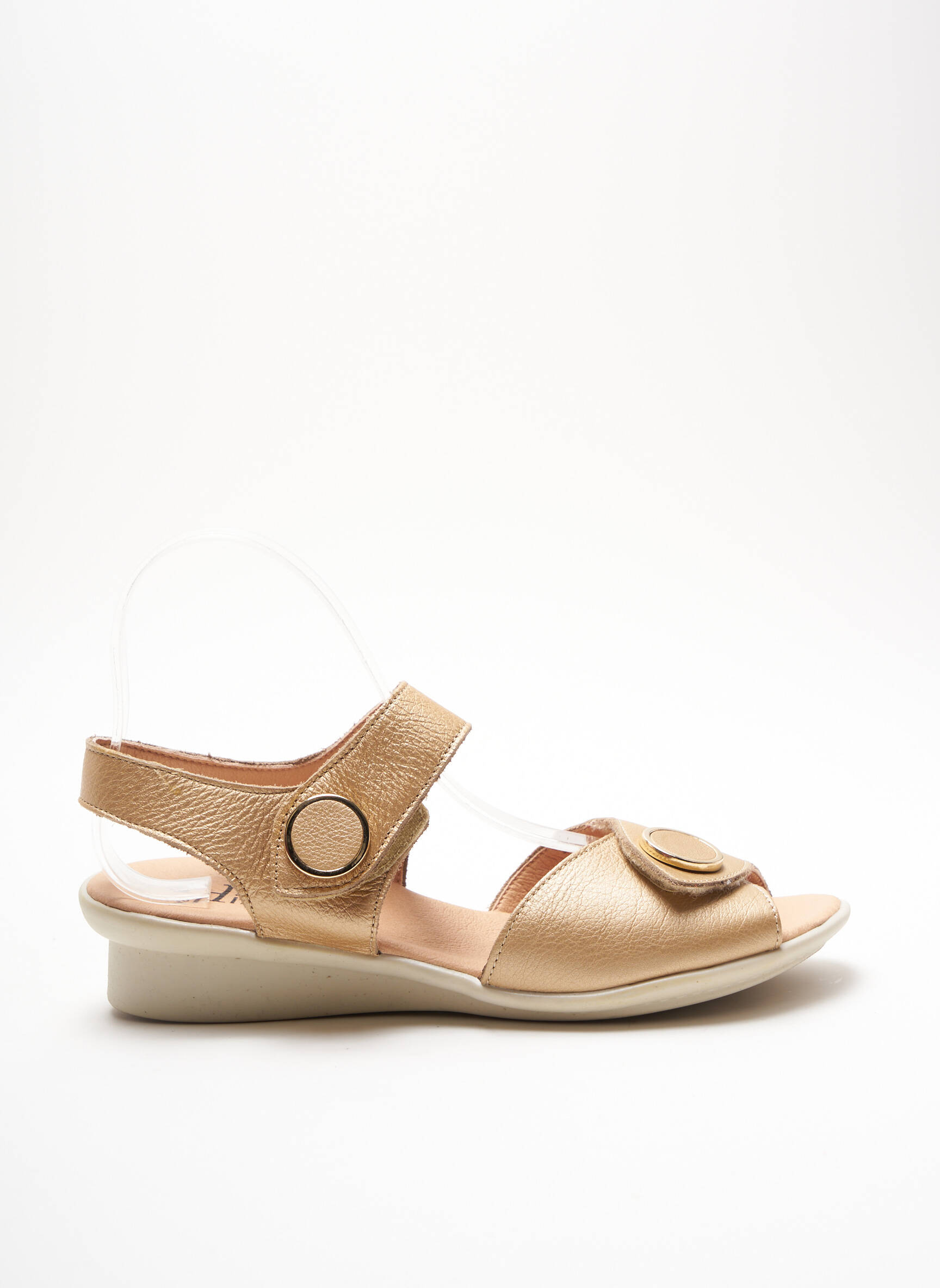 Hirica Sandales Nu Pieds Femme couleur beige