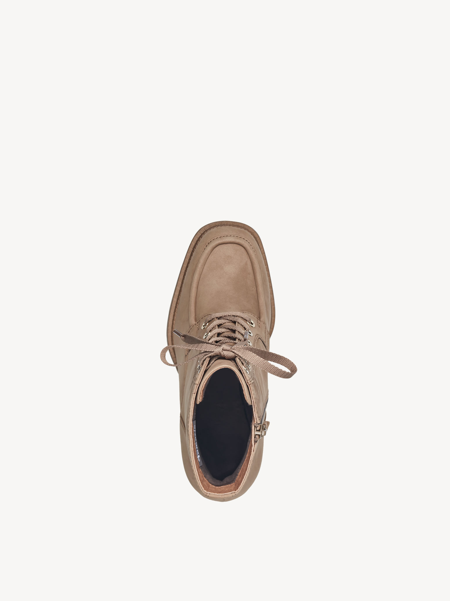 Bottine en cuir - marron
