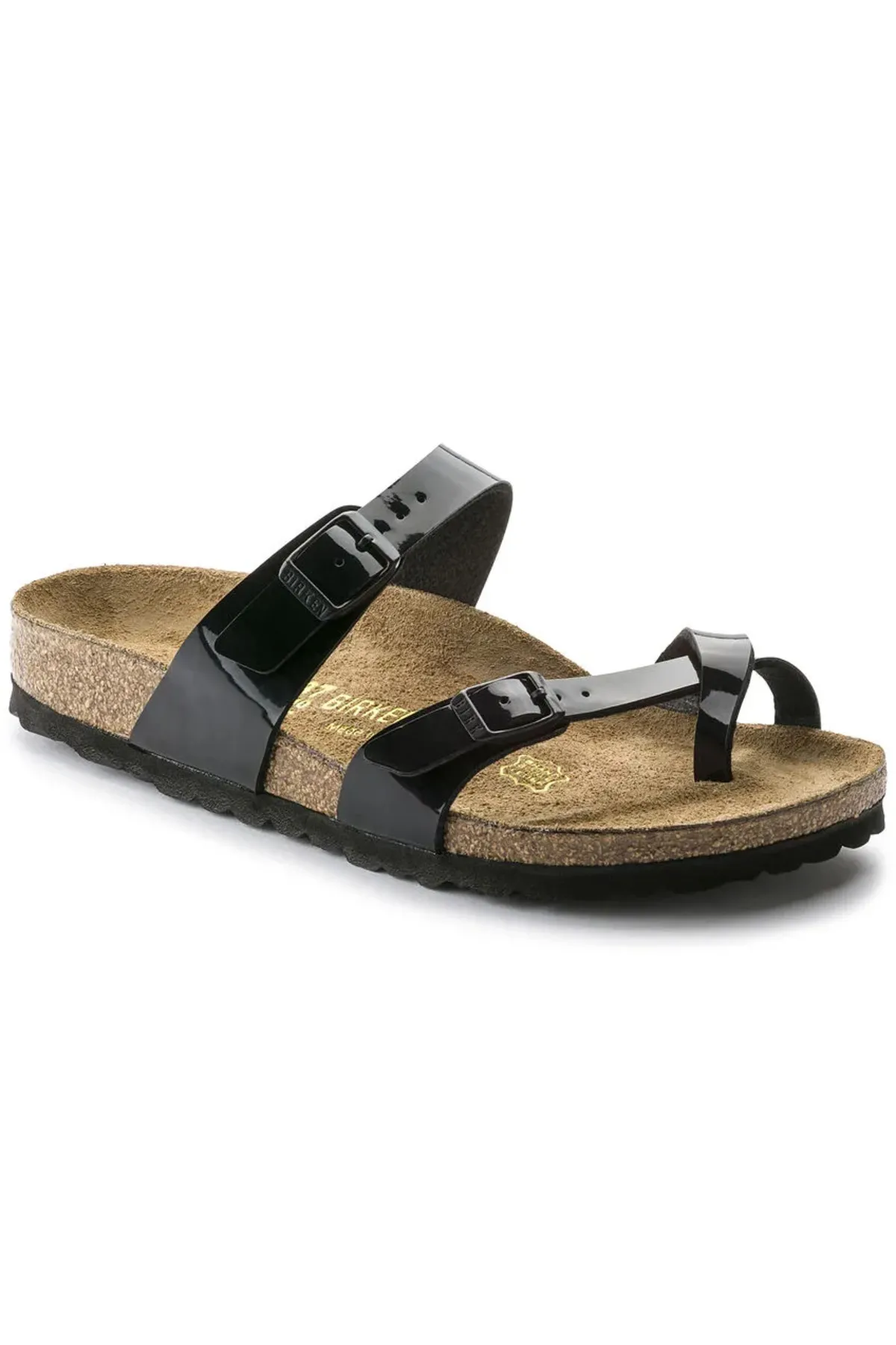 Birkenstock  Pantolette - Schwarz - Flacher Absatz