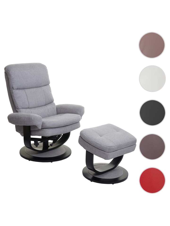 MCW Relaxsessel C16 mit Staufach, Stoff/Textil hellgrau günstig kaufen onesize