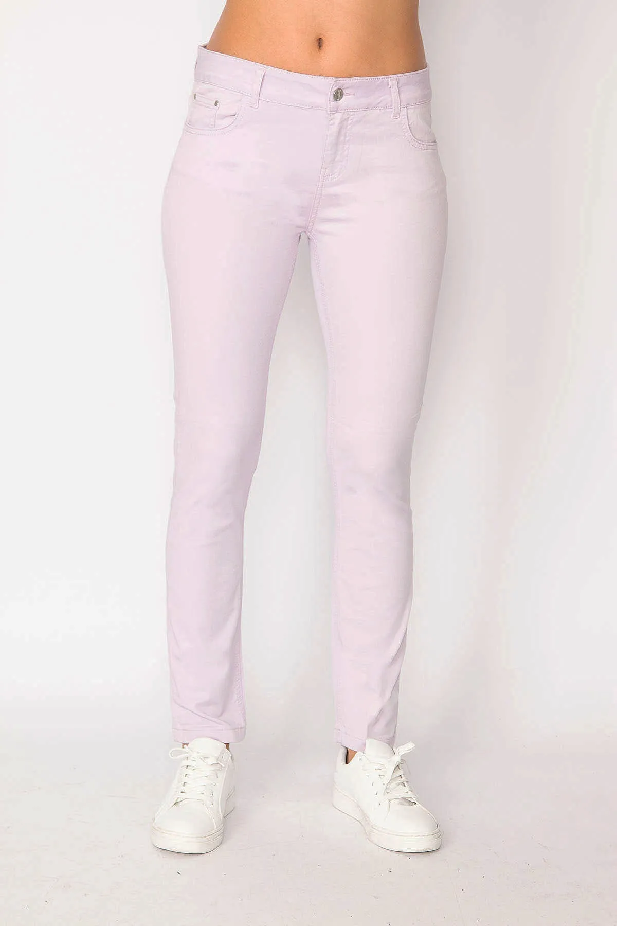 Şans Tekstil  Lilafarbene 5-Pocket-Hose für Damen 85n6252