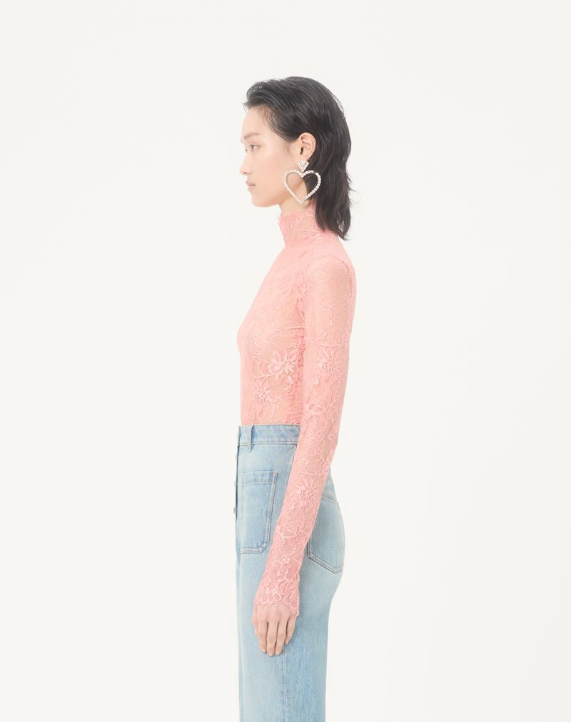 Body de renda floral