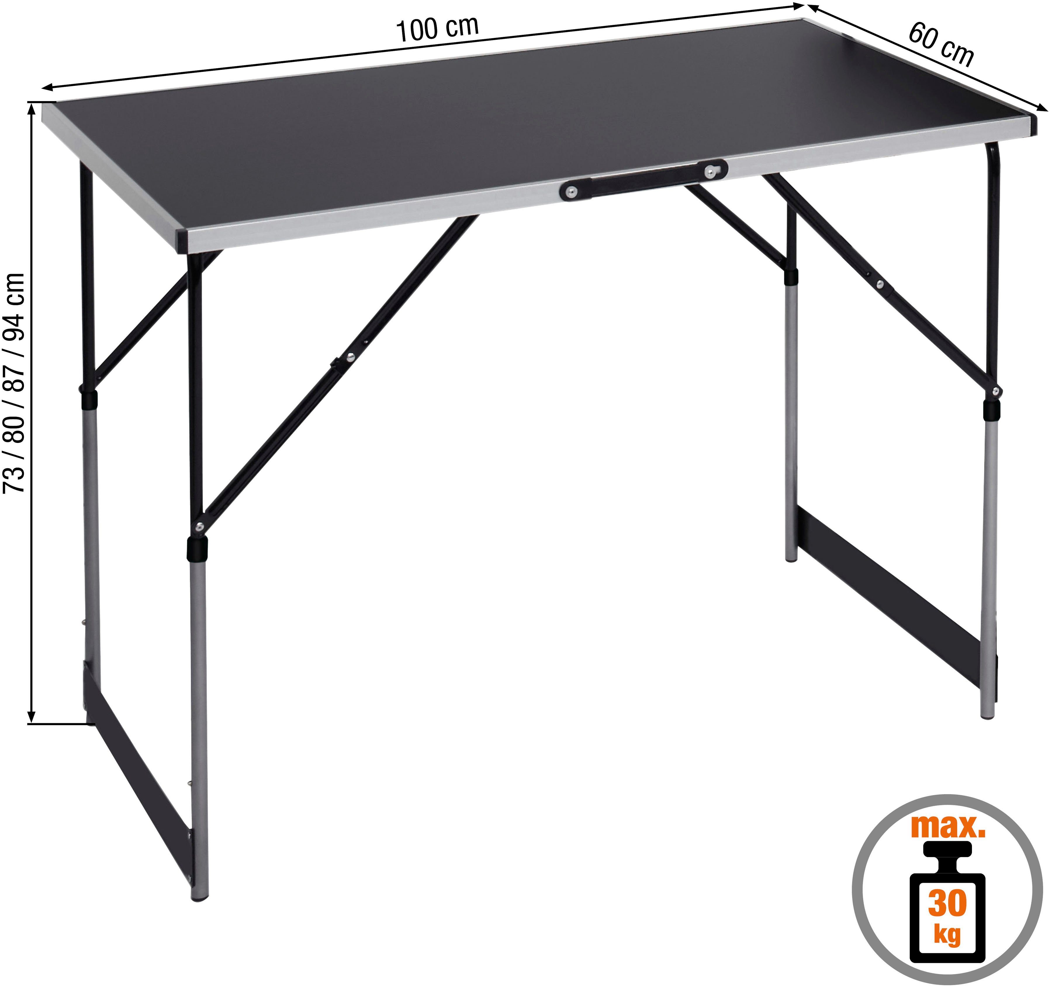 meister Arbeitstisch Multifunktionstisch 3-teilig (3-St), 73 - 94 cm (4-fach höhenverstellbar)