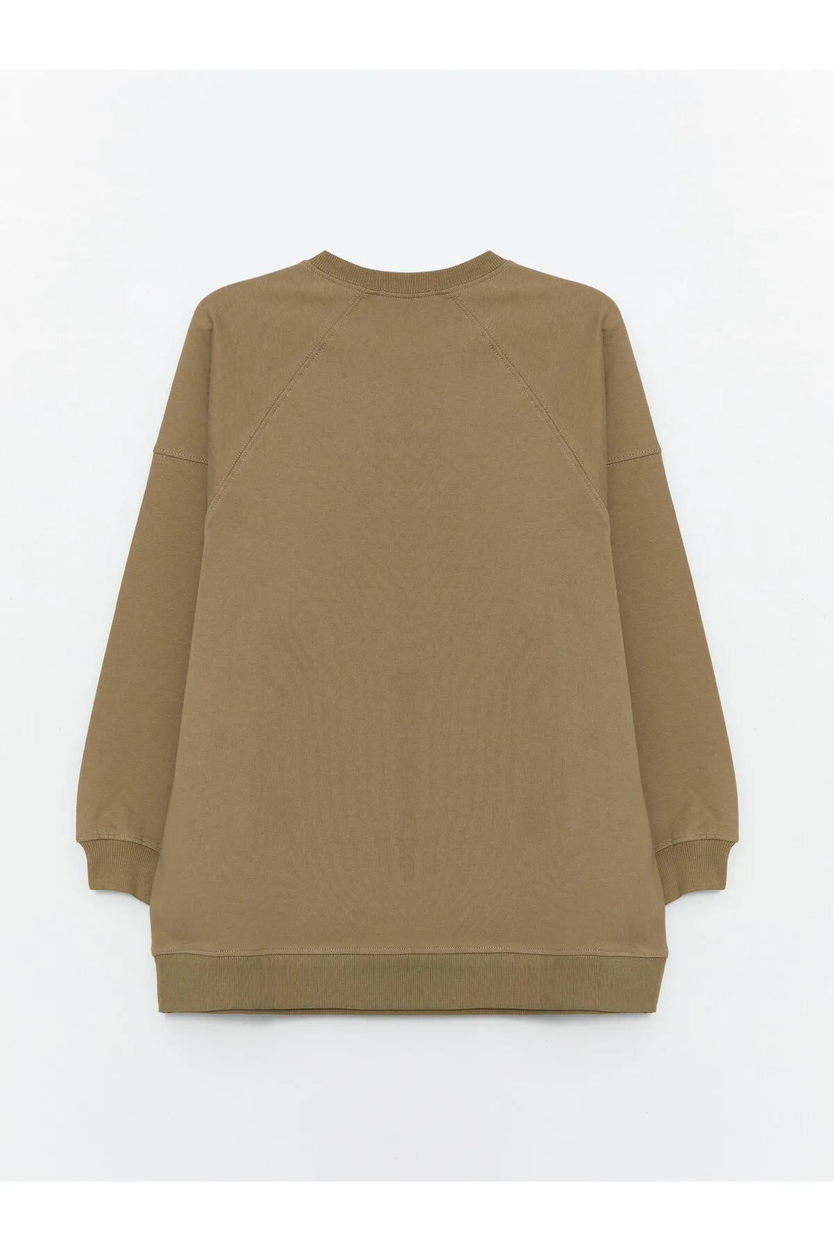 LC Waikiki  Rundhalsausschnitt, einfarbig, langärmelig, Damen-Sweatshirt-Tunika