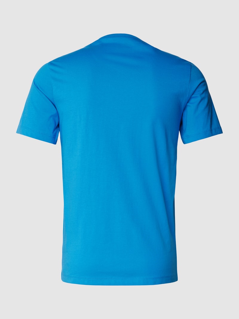T-Shirt mit Label-Stitching im 3er-Pack in royalblau