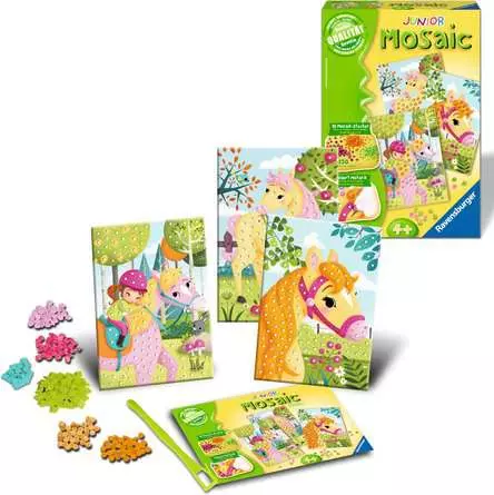 Mosaic Junior Horses - Bastelset für Kinder ab 4 Jahren