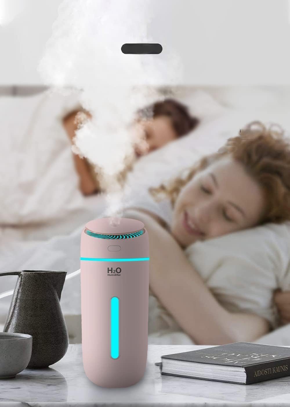 MOUTEN Diffuser Kleiner 400-ml-Luftbefeuchter für das Schlafzimmer