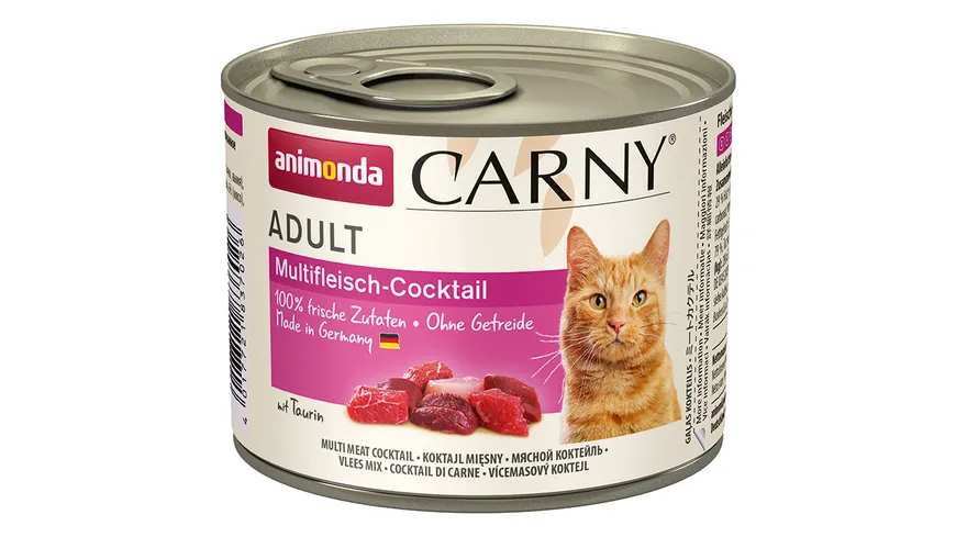 ANIMONDA Katzennassfutter Carny Adult Multifleisch-Cocktail 200 g