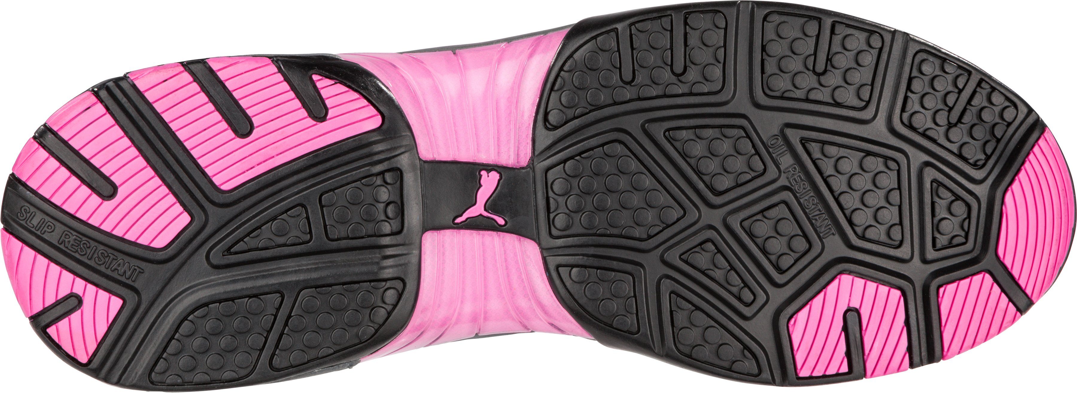 PUMA Safety Celerity Knit Pink Sicherheitsschuh Damen S1 Arbeitsschuh, dämpfendes IQ.CELL Fußbett, BreathActive Futter