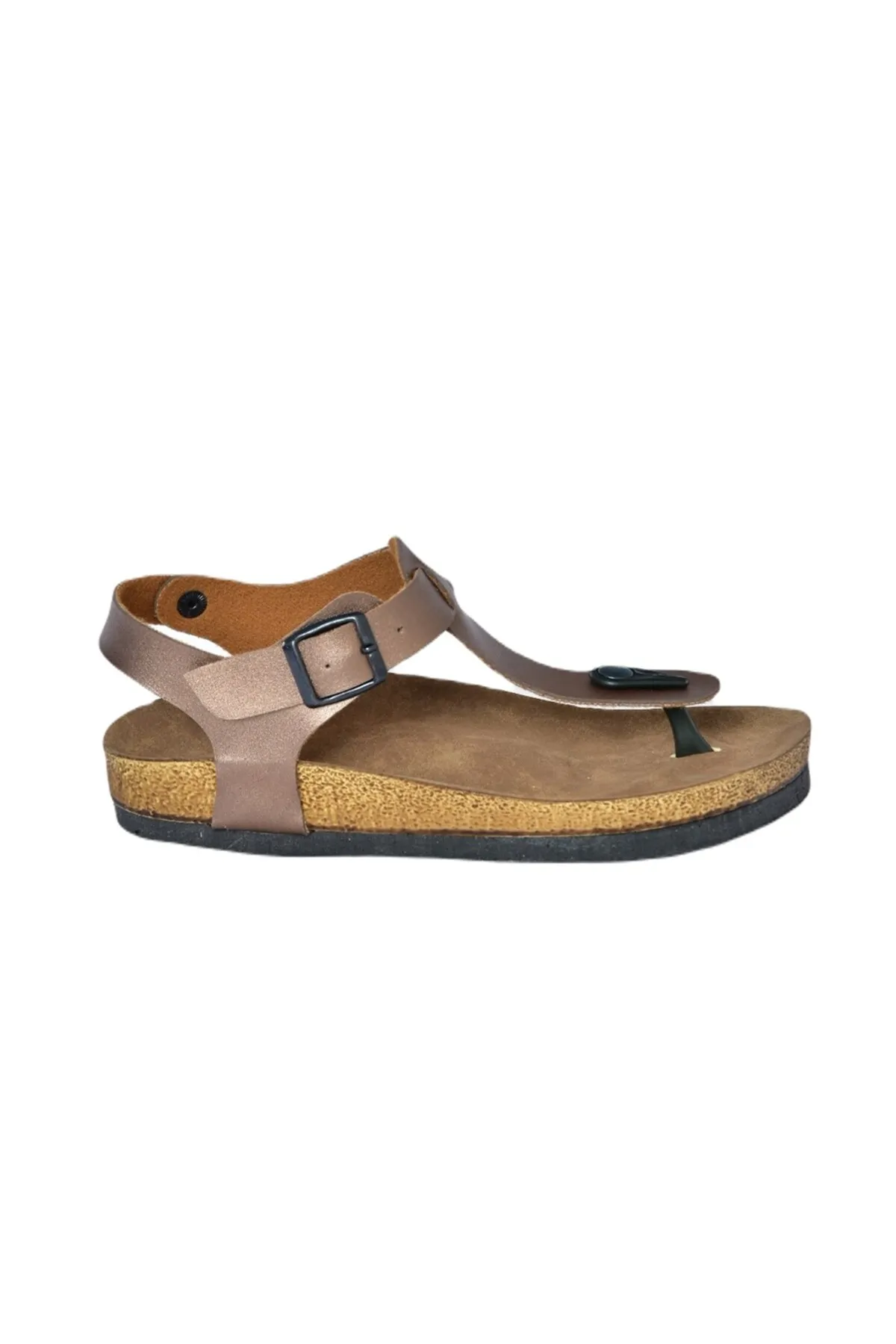 Fox Shoes  Bronzefarbene Damensandalen B777805009
