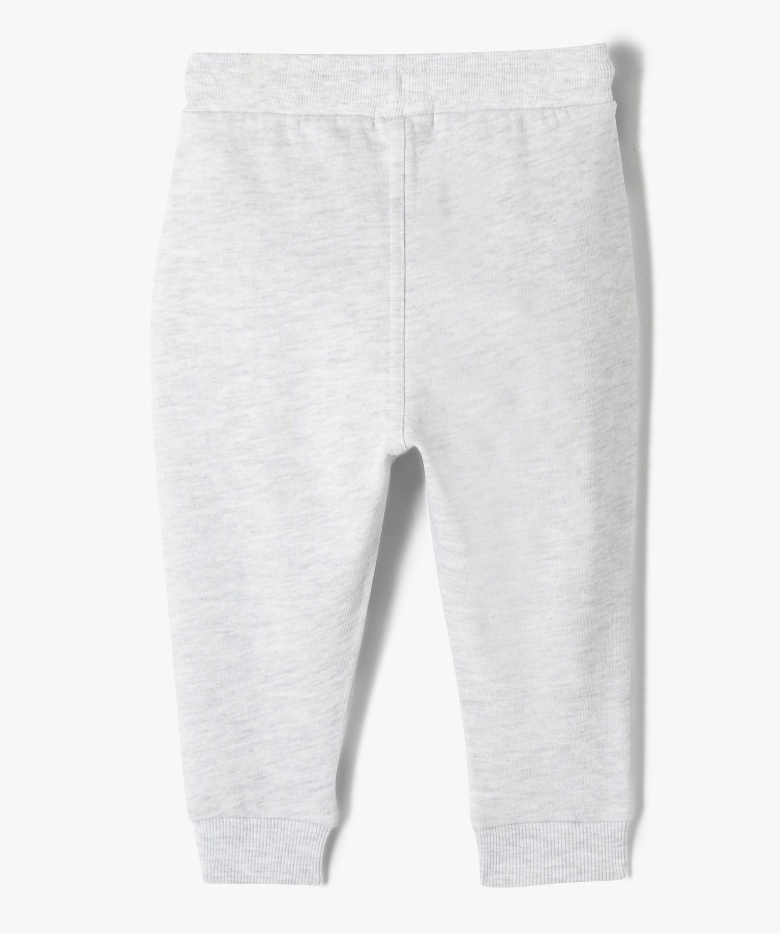 Pantalon bébé Garçon en maille avec ceinture bord-cte gris | GEMO