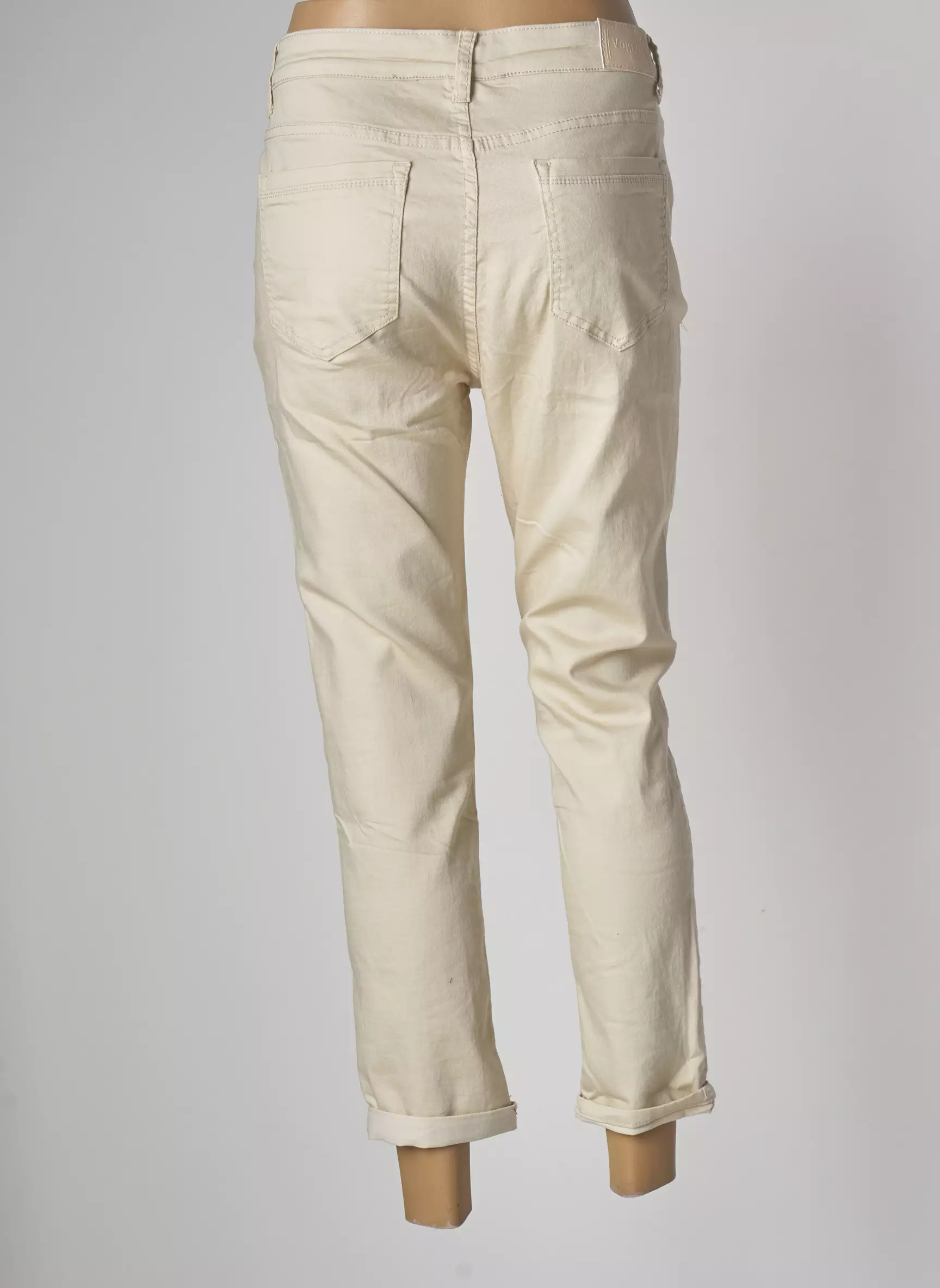 Voggo Pantalons Slim Femme couleur beige