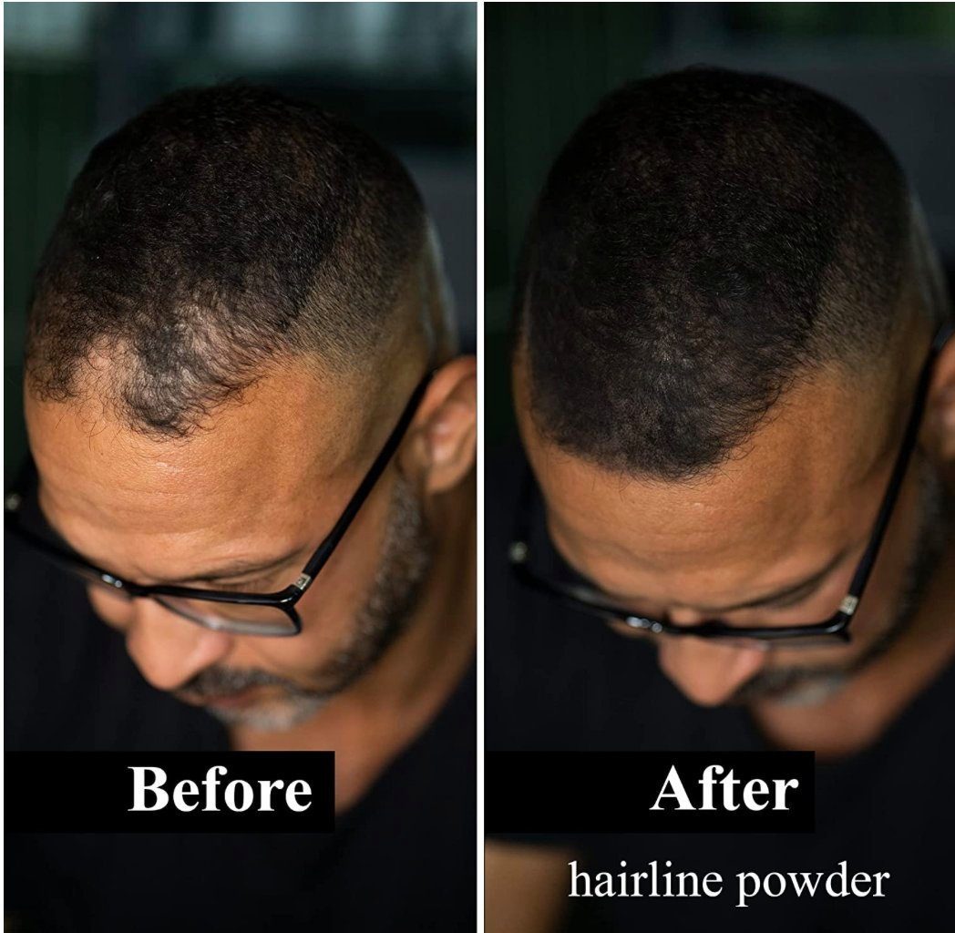 Leon Miguel Haaransatz-Farbpuder Hairline Powder - Haar Concealer zum Ansatz kaschieren - 4g, Ohne Rückstände