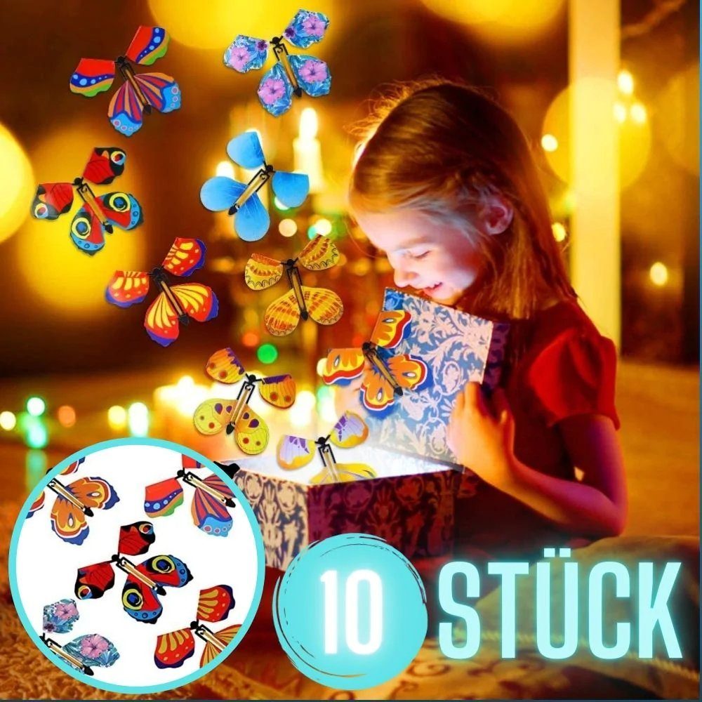 MAVURA Papierschmetterlinge MagicFly Magische Fliegende Schmetterlinge Geschenk Spielzeug Geburtstagskarte Giveaway Mitbringsel Mitgebsel [10 Stück]