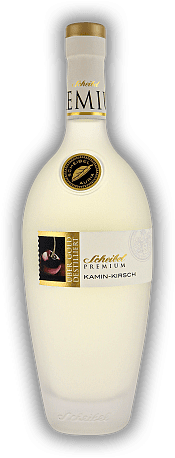 Scheibel Premium Kamin-Kirsch Scheibel Premium Kamin-Kirsch Das weltweit erste Kirschwasser mit zartem Rauch, und damit revolutionär in der Obstbrand-Welt. Ein Produkt aus der limitierten Schatzkammer-Edition. 0,7	 Liter - Vol 43%