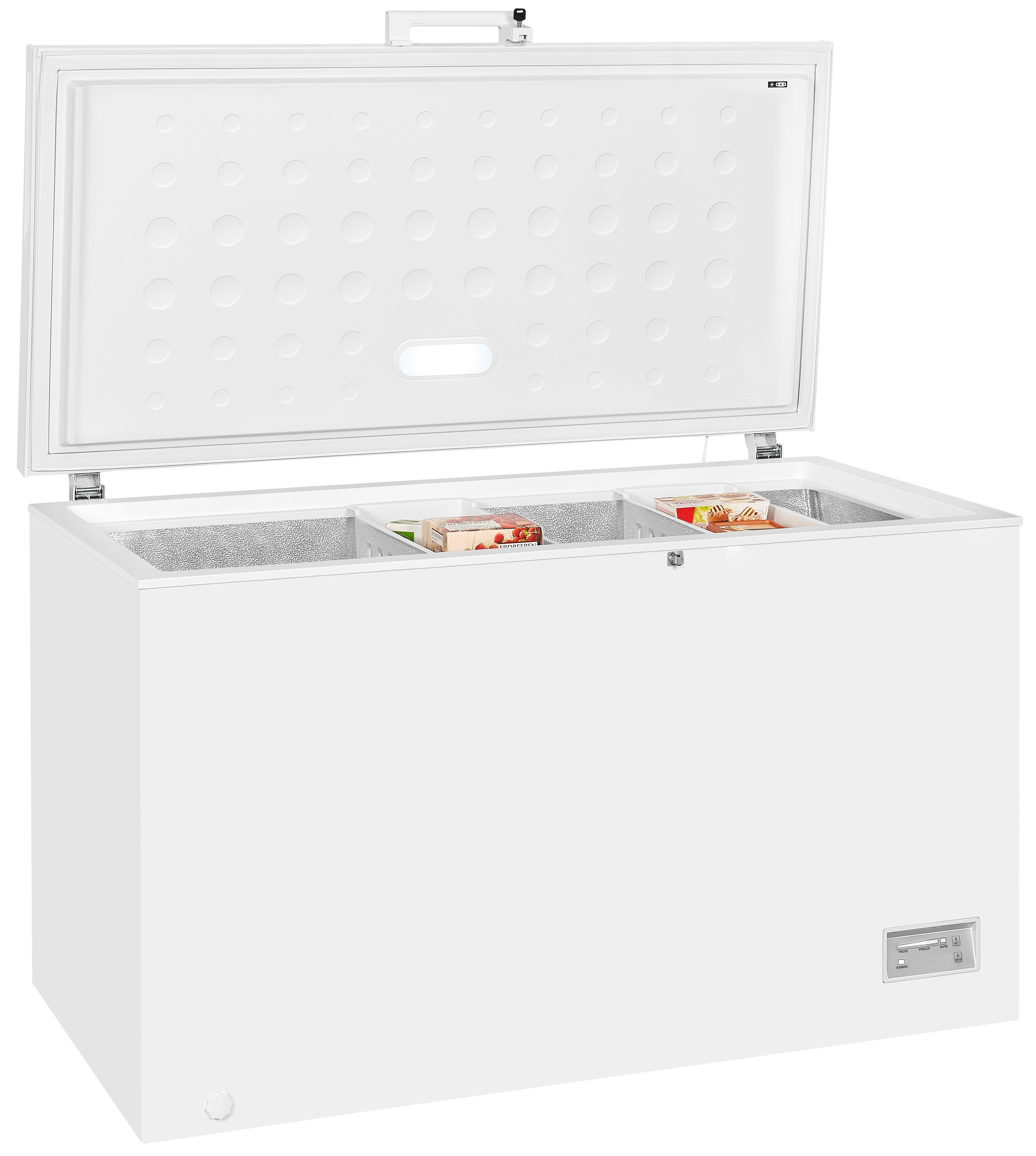 exquisit Gefriertruhe GT400-HE-040E, 130 cm breit, 372 l, XXXL-Gefriertruhe mit digitaler Steuerung