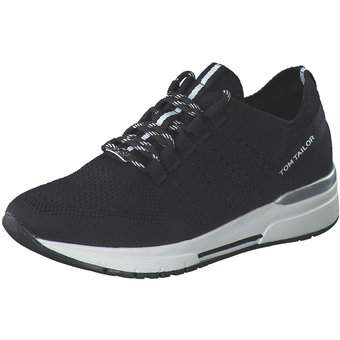 Tom Tailor Schnürsneaker in schwarz