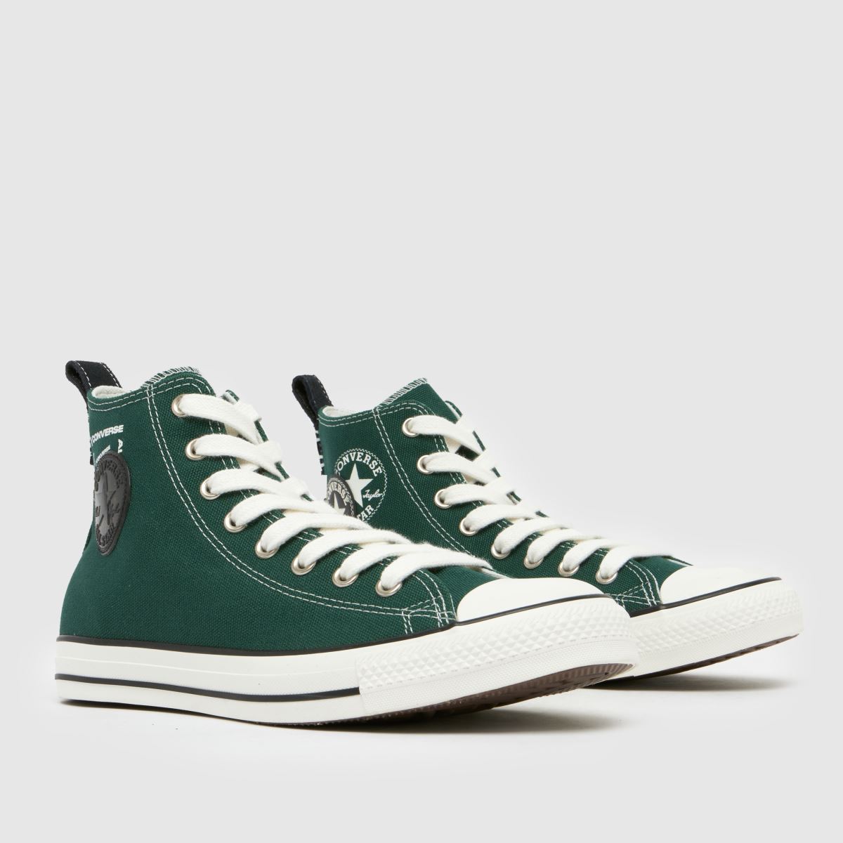 Converse Wide Fit All Star Hi sötétzöld tornacipő