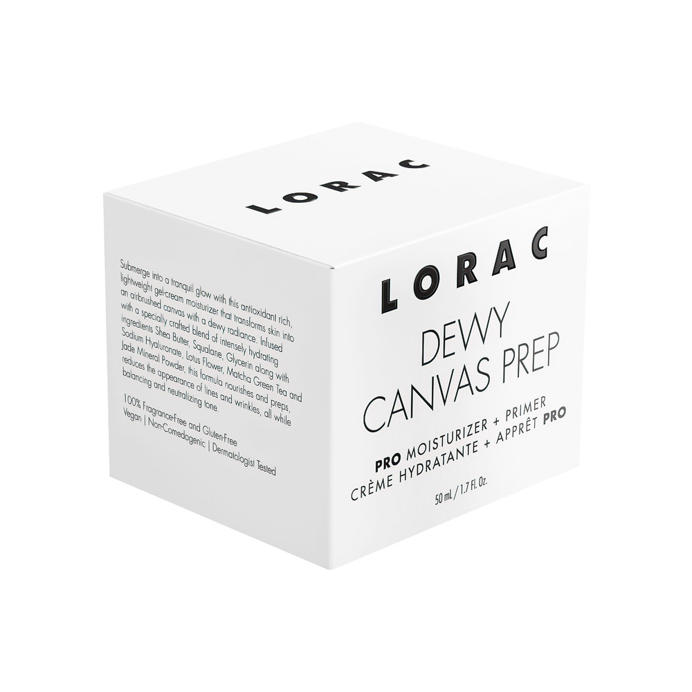 lorac Dewy Canvas Prep Moisturizer + Primer -Iced Pistachio Crème Hydratante et base pour le visage