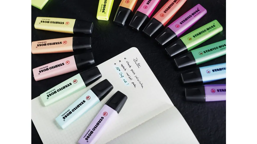 STABILO® Textmarker - STABILO BOSS ORIGINAL Pastel - Einzelstift - Hauch von Minzgrün Hauch von Minzgrün
