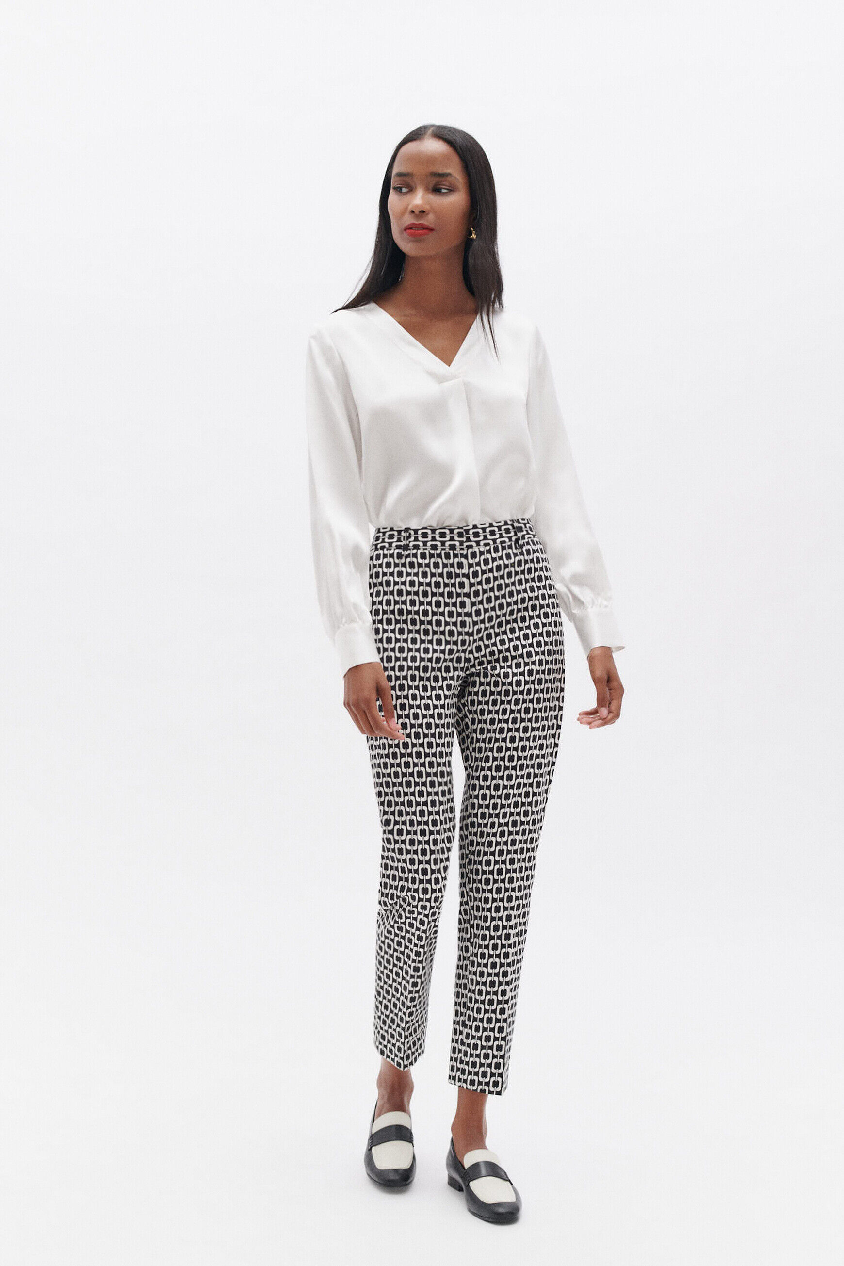 Pantalon pgabin3 noir femme