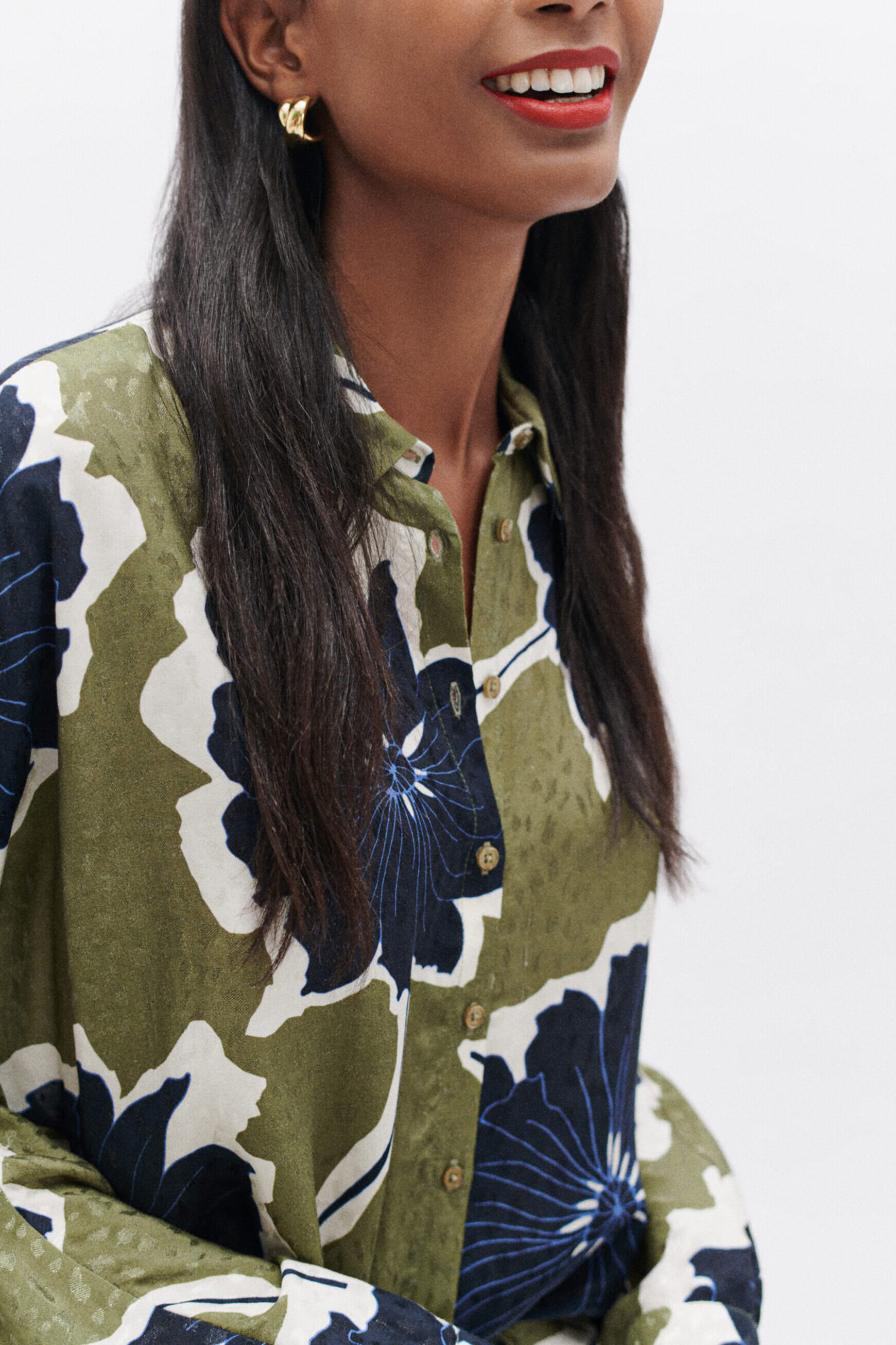 Chemise calma vert clair femme