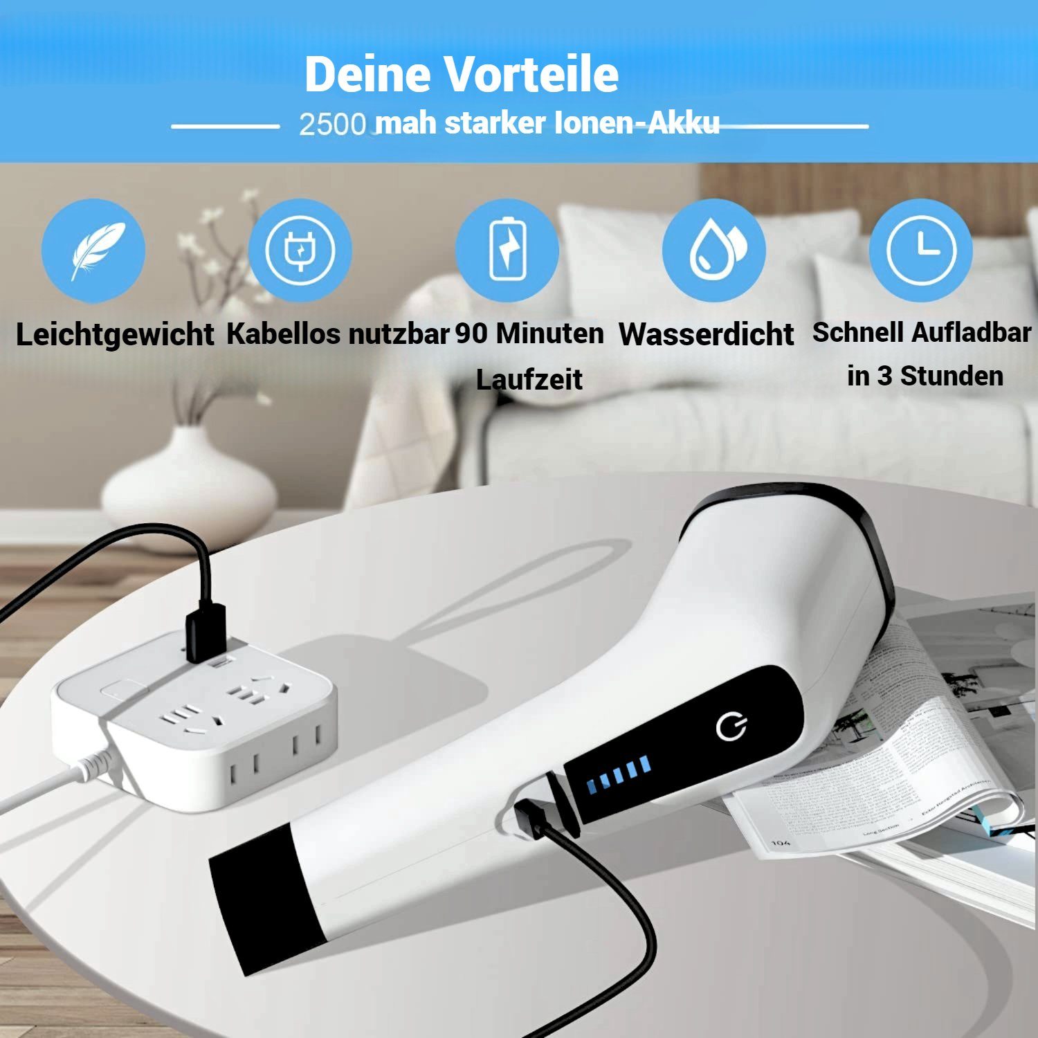 Cleany Reinigungsbürsten-Set Elektrische Reinigungsbürste, Oberflächenbürste, Reinigungsbürste, Hochqualitative Bürste