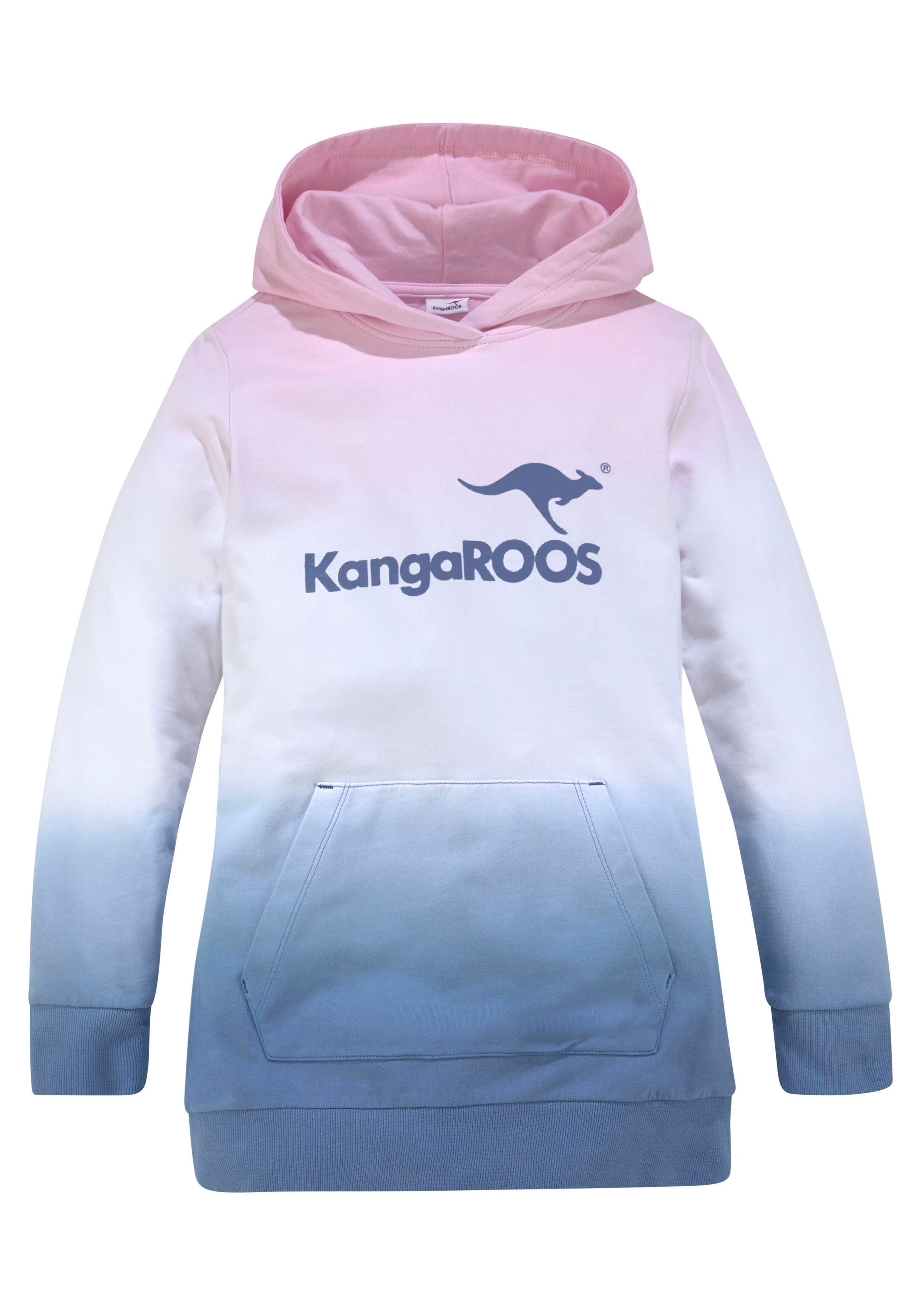 KangaROOS Kapuzensweatshirt im modischen Farbverlauf