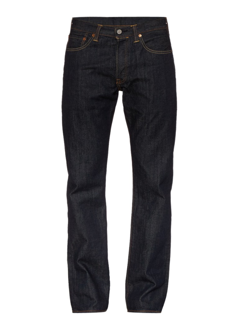 Blugi Levi's 501, talie medie, croială dreaptă, nuanță închisă