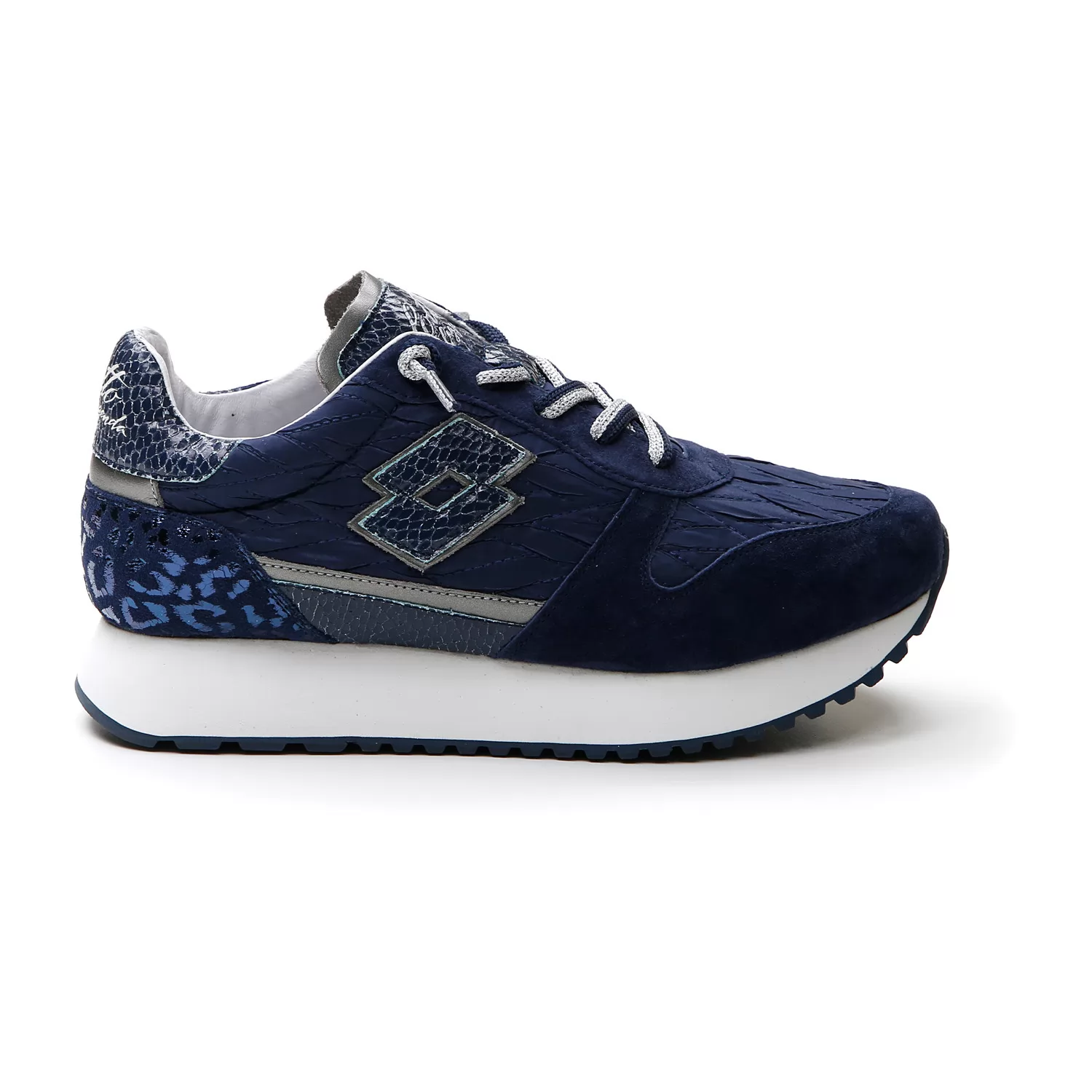 Šaty Tokyo Wedge s potiskem, modré/gravitační titán