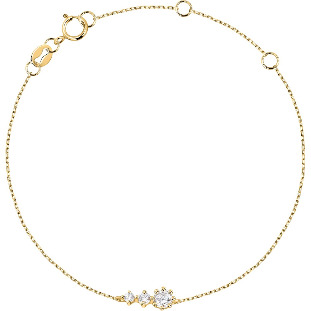 Live Diamond Bracelet 375 Or jaune recylé Bracelet
